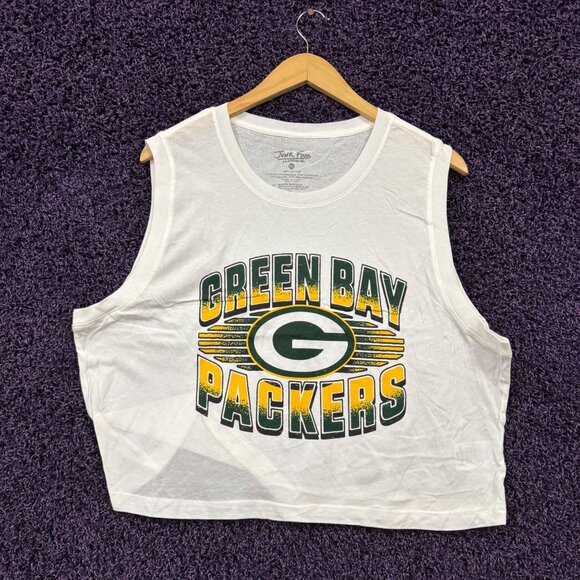 Green Bay Packers Team Spirit NFL Rivalry Crop Tank Top XXL - Picture 1 of 4